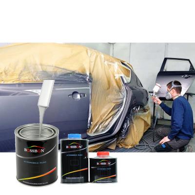 China 200L 2K ISO14001 Acrylic Refinish Paint 0.5 Thinner Acrylic Automotive Paint for sale