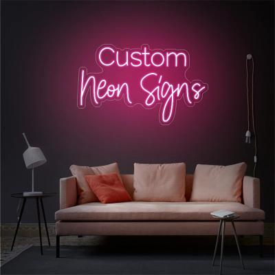 China Buildings Custom Neon Sign Led Light Lamp Logo Decor Private Custom Neon Light Sign For Wedding Party Birthday Shop Shop Name Design for sale