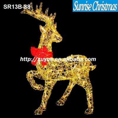 China Outdoor Reindeer With Lights / New Christmas Items / Lighted Christmas Decorations Gold SR13B-88 NC; GUA XUYUE SR13B-88 for sale