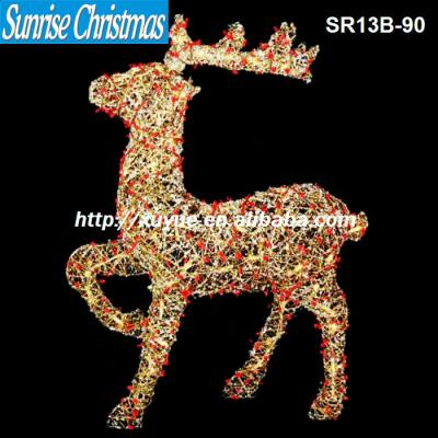 China Outdoor reindeer with lights/New Christmas items/Christmas lighted decorations SR13B-90 for sale