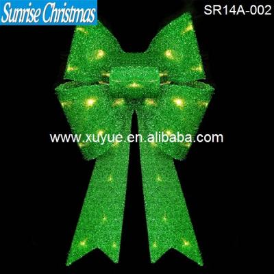 China LED Lighted Christmas Bows With Light SR14A-002 for sale