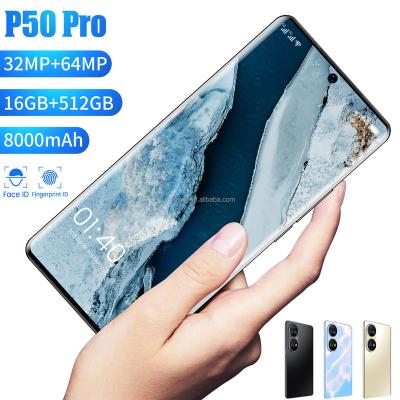 China Dual SIM Card Global Pro 7.6 Version Smartphone P50 Inch 12GB+512GB Support Face Recognition Screen Smart Dual SIM Card 4G 5G Fingerprint for sale