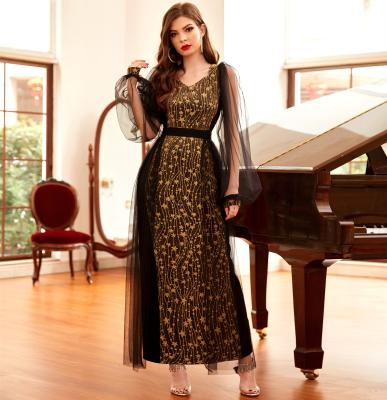 China 2021Wholesale Fashion Breathable High Quality Elegant Evening Women Formal Muslim Prom Dress for sale