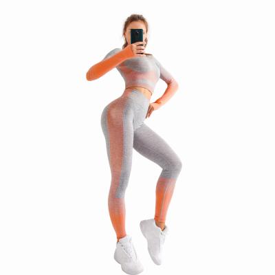 China Breathable Top Selling Workout Clothing Yoga Set Women Soft Tights Gym Ladies Sport Wear for sale