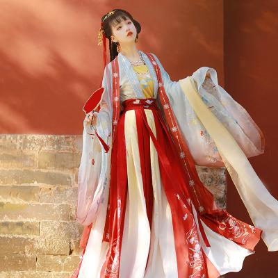 China New Original Embroidery Ancient Chinese Traditional Women's Clothing Skirt Waist Fashion Dress Traditional Chinese Traditional Chinese Hanfu Ethnic Clothing for sale