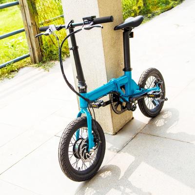 China Aluminum Alloy Hottech Ebike 16 Inch Hidden Battery Electric Bike 250w 36v Electric Bicycle ebike Foldable for sale