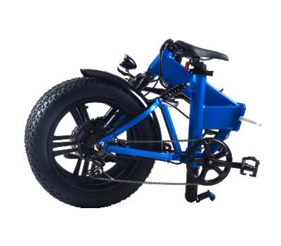 China Folding Bike 20 Inch 36V Fat Tire Mountain Bicycle Fat Tire Electric Bike 500W With Full Suspension for sale