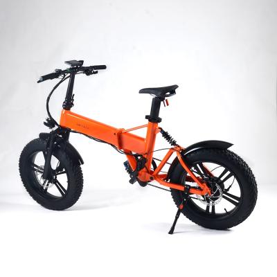 China 2020 Aluminum Alloy Wheel 500w Full Suspension 20 Inch Europe Folding Fat Tire Electric Bike for sale