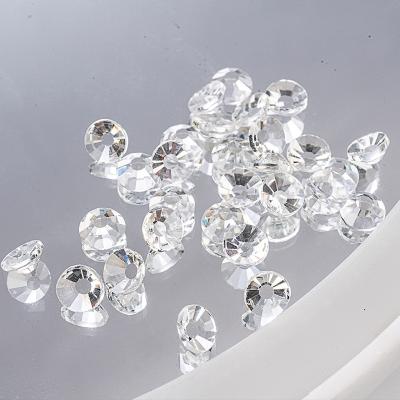 China XN Wholesale Shinning High Quality Transparent Rhinestones SS3-SS30 Non Hotfix Crystal Rhinestones Flat Back Glass For Decoration for sale