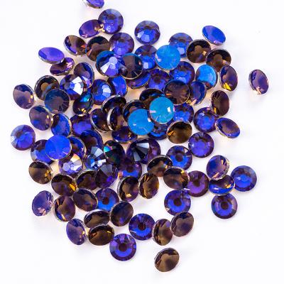 China XN Amethyst ss6-ss20 Aurora Color Nail Art Rhinestone Shinning Crystal Nail Jewelry Rhinestones For Nail Art Decoration for sale