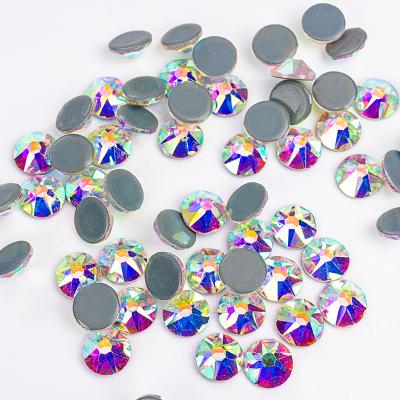 China Environmental Inspection XN Factory Supplies Crystal Rhinestone SS3-SS30 Package Hotfix Glue Back Crystal AB Flatback Bulk Rhinestone for sale