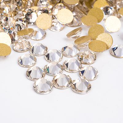 China Rhinestone Shinning from XN SS3-SS30 Crystal Rhinestone Wholesale Bulk Package Hotfix Crystal Stone Gold Back 8+8 Flatback Bulk for sale