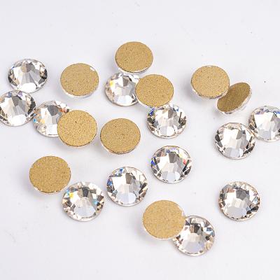 China Shinning Rhinestone from Pujiang XN SS3-SS30 Crystal Rhinestone Wholesale Bulk Package Hotfix Crystal Stone Gold Back Glass Flatback Bulk for sale