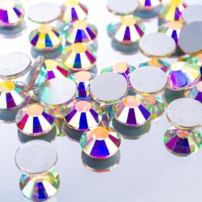 China Pujiang XN High Grade ss3-ss20 ss30 Package Shinning Back Crystal Ab Rhinestone Non Hotfix Wholesale Bulk Sliver for sale