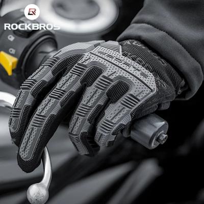 China Motorcycle Gloves Winter Gloves Breathable Shockproof Cycling Riding Motocross Unisex Custom Full Finger Glove for sale