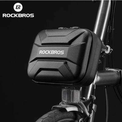 China Quick Install For Cycling Hard Shell Bag Use With Adapter Scooter Panniers Bike Handlebar Bike Mount Bracket Bag for sale