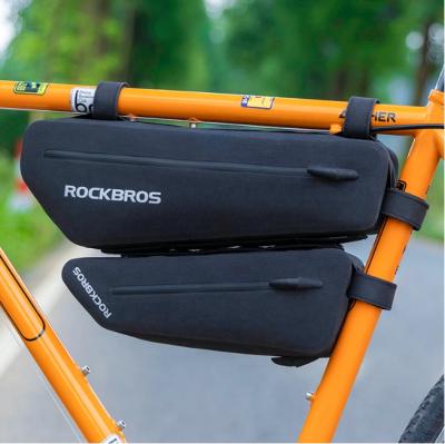 China Bike Front Tube Frame Rainproof Bag Waterproof 2 In 1 Btwin Bike Cycling Bags Combination Bicycle Bags for sale