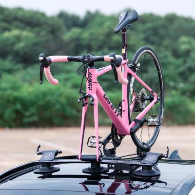 China Durable ROCKBROS Suction Cup Roof Top Bike Rack For Car Hitch 3 Bike Carrier Electric Bike Rack Car for sale