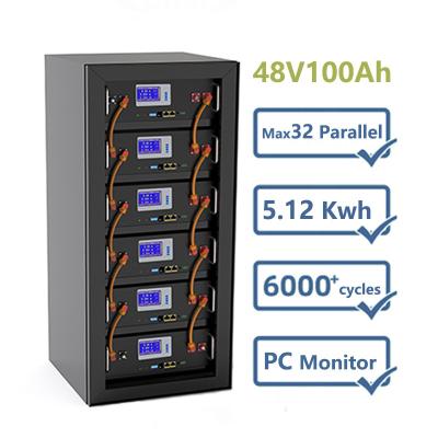 Cina Litio a energia solare Ion Phosphate Battery Pack 12V 48V 100Ah dei sistemi di memorizzazione di 5KW 10KW LiFePO4 in vendita