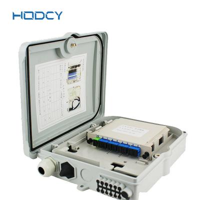 China NAP Fiber Optic Distribution Box 16 Core FDB Wall Mount Termination Box for sale