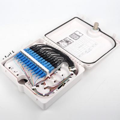 China Wall Mounting Optical Fiber Distribution Box 4core 12core 24core 48core 1.8KG for sale