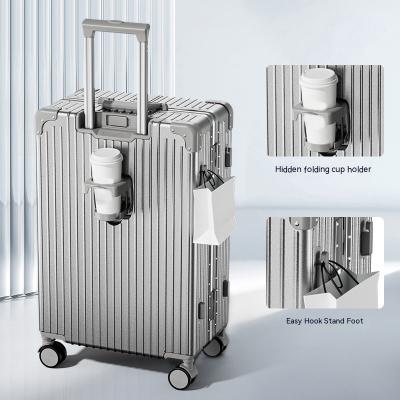 China Travel unbreakable aluminum luggage suitcase set suitcase four-wheeled selling suitcase online for sale