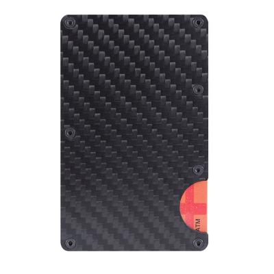 China Real Carbon New Arrival Ultra Light Fiber Card Holder Money Clip Men's Business Fiber Wallet for sale