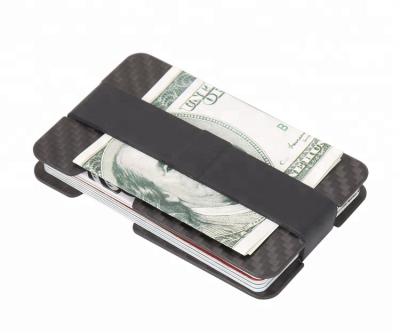 China RFID (Td-CF33) Business Men's Slim Wallet Money Carbon Fiber Wallet Clip Credit Card Holder Slim ID Case for sale