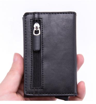 China Fashion Eono By Amazon Credit Card 7 RFID Leather Wallet Slim Wallets For Men With 2 ID &Coin Pocket for sale