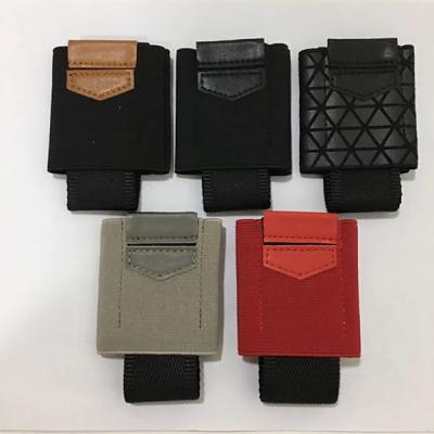 China RFID Cork Leather Wallet Card Holder Elastic Men's Wallet With Zipper Hot Sale In Amazon for sale