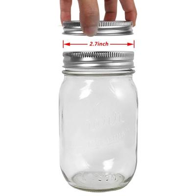 China Non Spill Regular Mouth 16 oz Mason Jar for sale