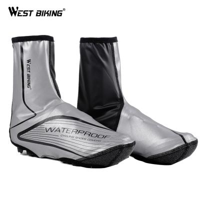 China WEST antibacterial CYCLING reflective warm outdoor windproof boot cover waterproof cycling shoe cover cycling equipment for sale