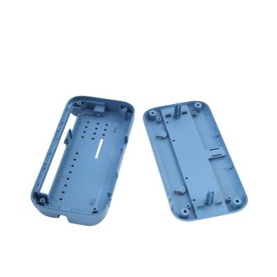 China PLC021 EVEREST Blue Plastic ABS/PC Small Rack Electronic Din Rail Enclosure For PCB for sale