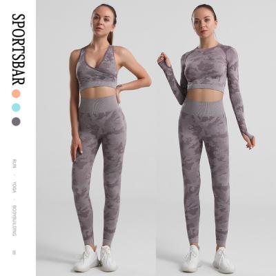 China Custom Breathable Private Label Jumpsuit Fitness Yoga Equipment Women Workout Yoga Set for sale