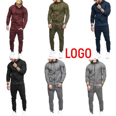 China 2021 Breathable Autumn And Winter European New Decoration Fitness Zipper Suit Sports Fashion Casual And American Jogging Suit For Men for sale