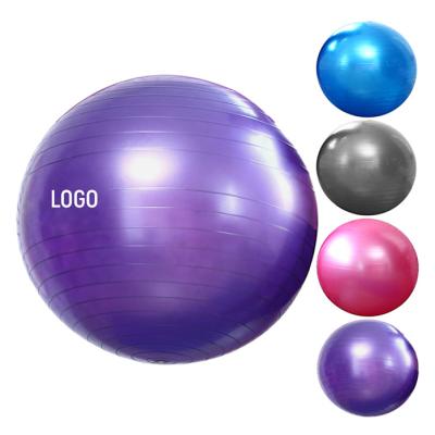 China Soft Wholesale Logo Manufacturer 65cm Gym Yoga Ball Custom Exercise Ball for sale