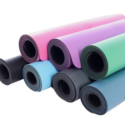 China High quality durable low factory price custom made moq yoga mat PU yoga mats all kinds of style custom material for sale