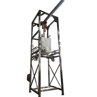 China Factory Bulk Bag Unloading Machine / Discharger With Electric Hoist for sale