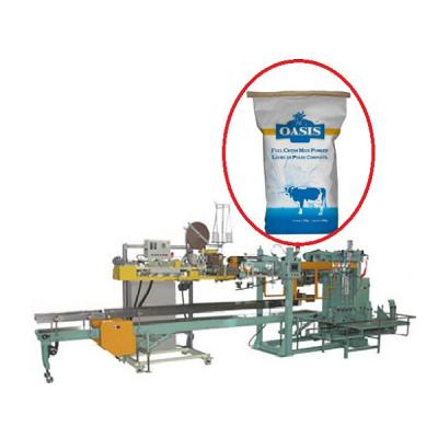 China Food Pellets Grain Packing Machine 25kg Plastic PP Woven Bag for sale