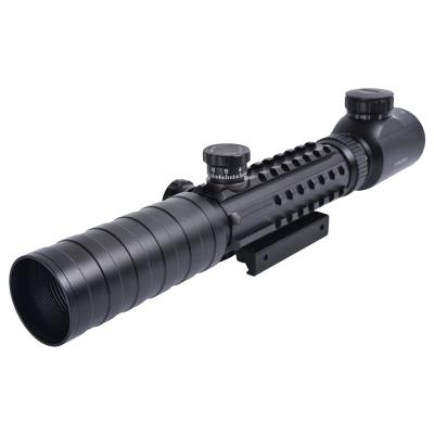 China Universal 3-9X Power Scope With Mount Green Light Red Optical Sight 298mm for sale