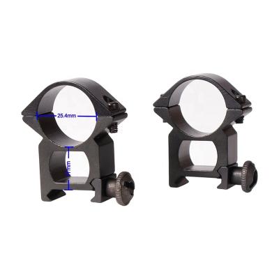 China Extra Lightweight Aluminum Alloy 25.4mm Scope Rings 20mm Scope Mounts for sale