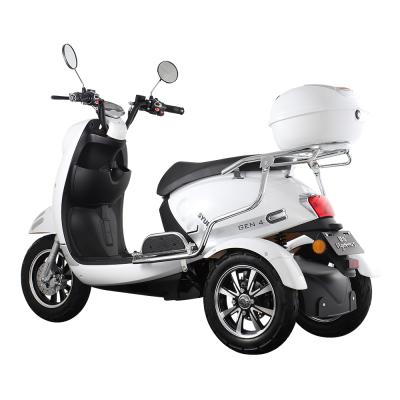 China Powerful electric scooter 500w 20Ah fat tire tricycle motorcycle unisex lead acid battery electric scooter for older citycoco for sale