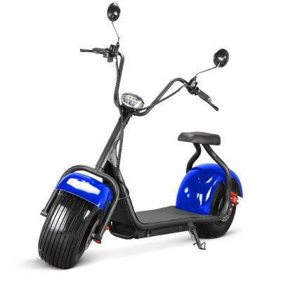 China Max speed 35-40km/h two wheel unisex electric scooter 1000W 60V 12ah 60v 20ah lithium battery electric scooter citycoco for sale