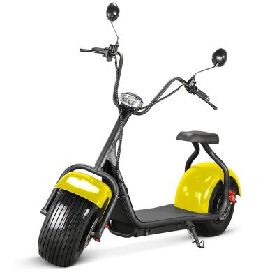 China Max speed 35-40km/h two wheel unisex electric scooter 1000W/1500w 60V 12ah lithium battery citycoco electric scooter for sale