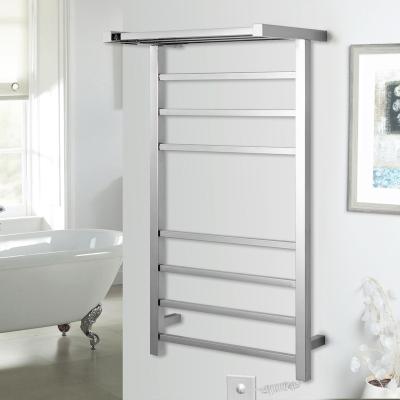 China Heater Heated Towel Rail Holder Radiator With Shelf for sale