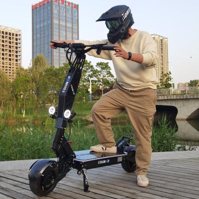 China ESHINER Black Knight Rider 7 E-Scooter 8000w Unisex Dual Motor Energy Regeneration Electric Scooter with Led Lights and NFC Display for sale