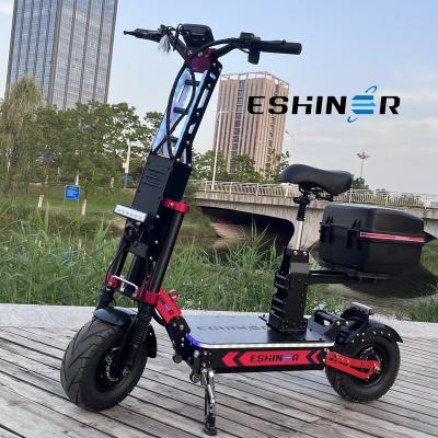 China NFC card/password unlock 13 inch fat tire foldable off road power 72V 8000w 30ah 40ah 50ah two wheels electric scooter adults electric scooter with seat for sale