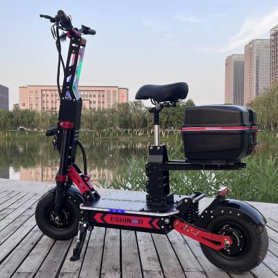 China NFC Card/Password Unlock Hot Sale Eshiner 8 Rider 72V 8000w Scooters Adult Electric Bicycles Quality Reasonable Price 70 M/H Electric Scooter With Pedals for sale