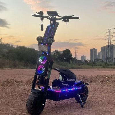 China 2023 New Unisex Deign 8000 Watts 10000W 72 Volt Electric Scooters 14 Inch Wheels Dual Motor Fast Electric Scooter For Adult With Seat for sale