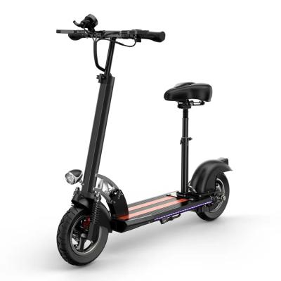 China Warehouse 800W 10 Inch Two Wheel Unisex EHINER HVD-3 Fast 50km/h Folding With Seat Electric Scooters To EU for sale